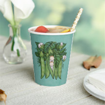 Söta PeasTwins Många Baby Shower Papprare Kopp