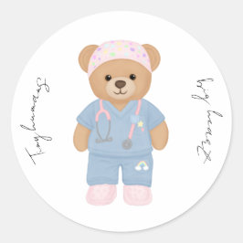 Söta Pediatrisk Sjuksköterska Klistermärken
