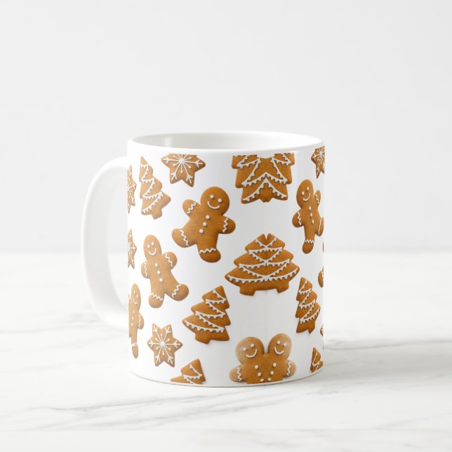 Söta pepparkakscookies julmugg kaffemugg (Framsida vänster)