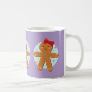 Söta Pepparkakspar Kakkonst Ritning Kaffemugg