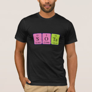 Sota Periodisk skjorta bord namn Tee Shirt