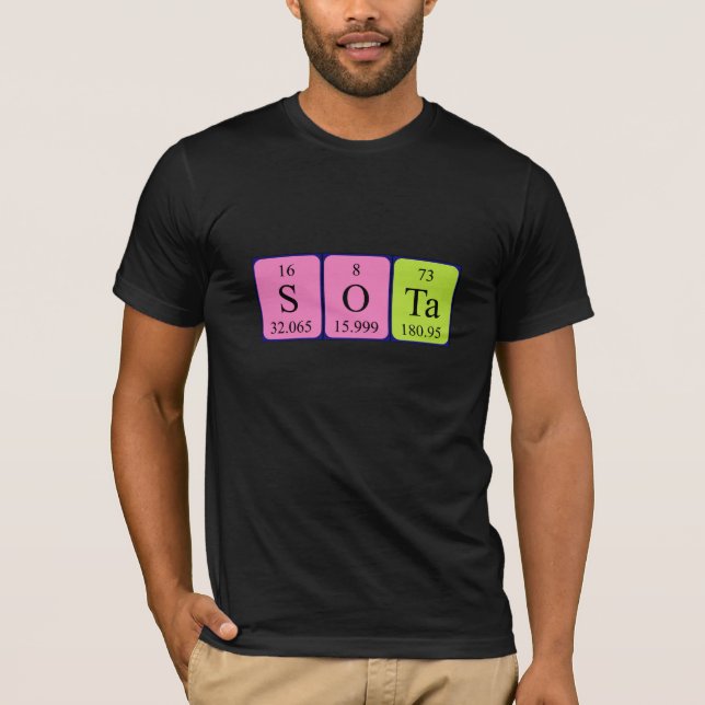 Sota Periodisk skjorta bord namn Tee Shirt (Framsida)