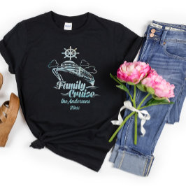Söta Personlig Familj Kryssningsfartyg Familjeresa T Shirt