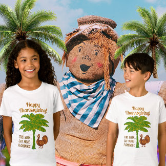 Söta Personliga Barn Thanksgiving T Shirt