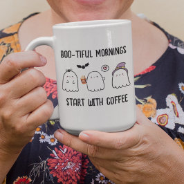 Söta personliga höst Halloween-spöken Två-Tonad Mugg