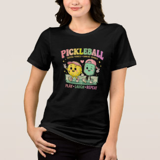 Söta Pickleball-Bästisar – Spela • Skratta • Uppre T Shirt