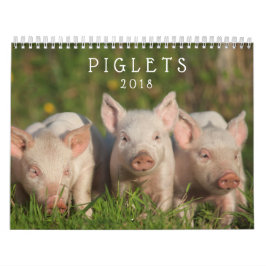 Söta Piglets 2018 - kalender för babygrisvägg