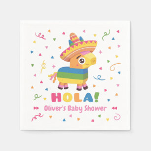 Söta Pinata Konfetti Fiesta Baby Shower Tillbehör Pappersservett