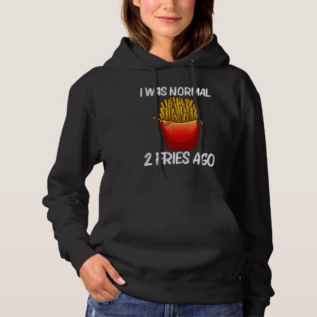 Söta pommes frites för män kvinnor potatis frites  t shirt (Framsida)