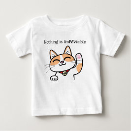 Söta positiva katt slogan puns t shirt