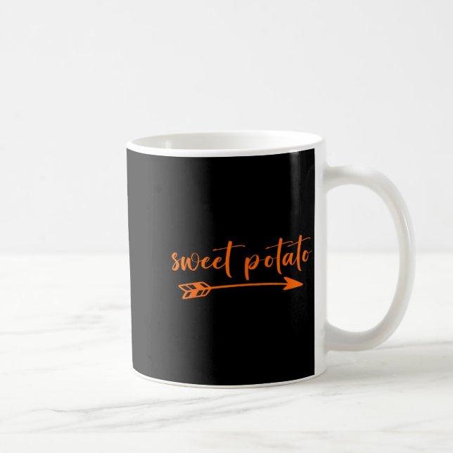 Söta Potatisar Lite Oartiga Potatis Thanksgiving C Kaffemugg (Höger)