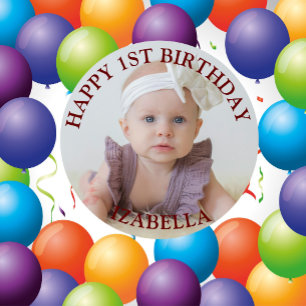 Söta presenter Glad 1-årsdag Knapp
