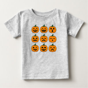 Söta pumpa ansikten Halloween-design T Shirt
