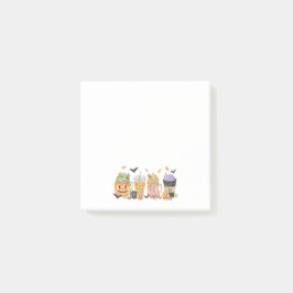 Söta pumpa-dekorationer för anteckningar post-it block