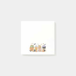 Söta pumpa-dekorationer för anteckningar post-it block