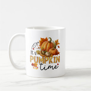 Söta pumpatida ordkonst Säsongsbetonad Kaffemugg