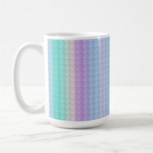 Söta ränder och prickmönster kaffemugg