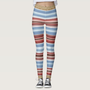 Söta randiga leggings långa