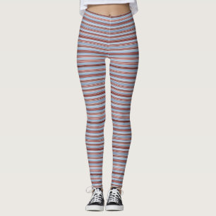 Söta randiga leggings långa