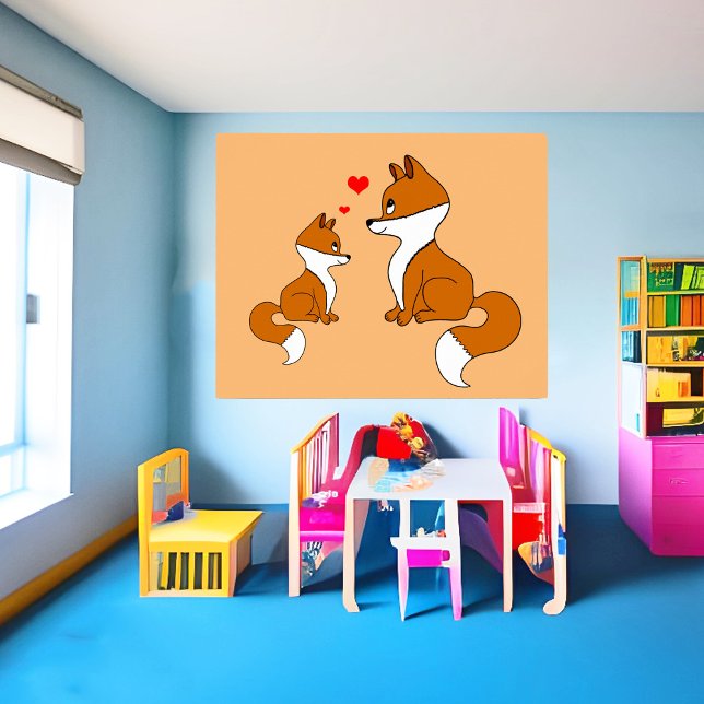 Söta rävar  poster (Skapare uppladdad)