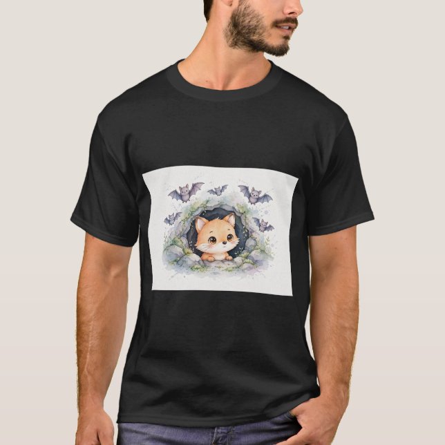 Söta Rävvampgrotta Vänner T Shirt (Framsida)