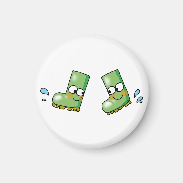 Söta regnstövlar magnet (Framsidan)