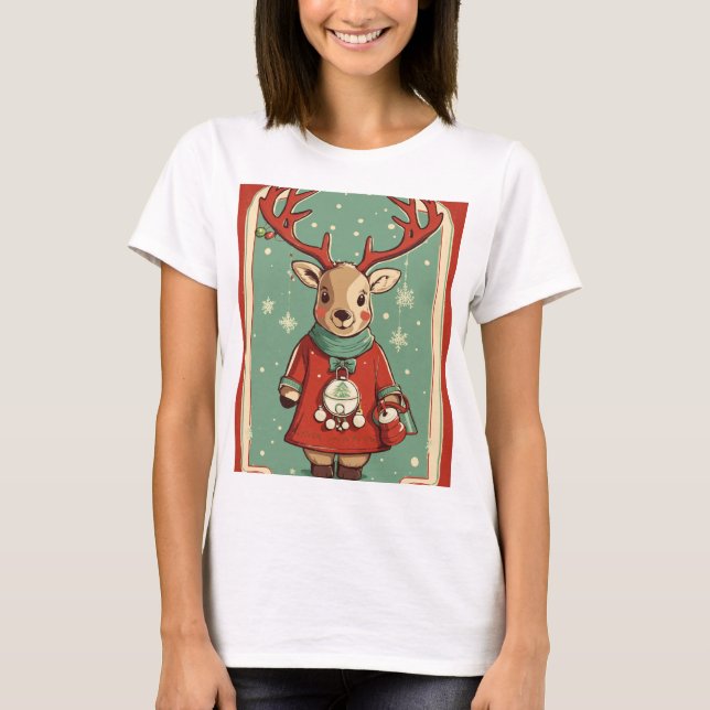 Söta renhållare för god jul t shirt (Framsida)