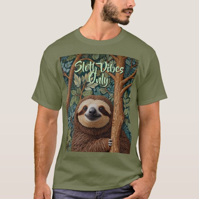 Söta retro boho roliga sengångar-vibbar endast t shirt (Framsida)