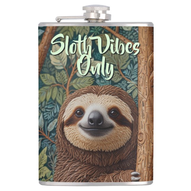 Söta retro boho sengångar-vibbar bara fickplunta (Framsidan)
