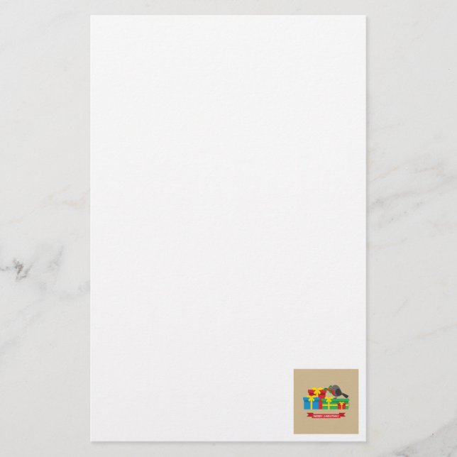 Söta Robin och de fyra färgglada gåvorna Brevpapper (Framsida)