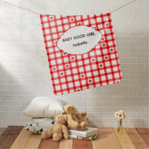 Söta röda gingham-tomater Baby bra flicka
