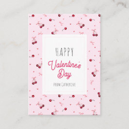 Söta röda hjärtan Glad Alla hjärtans dag   Anteckningskort