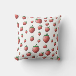 Söta röda jordgubbar kudde