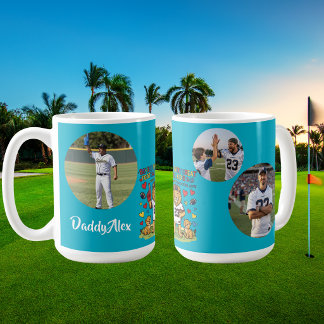 Söta roliga citat Lejon Fotboll Pappa Foto Kaffemugg