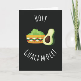 Söta Roliga Heliga Guacamole Kort Avokado Mexikans