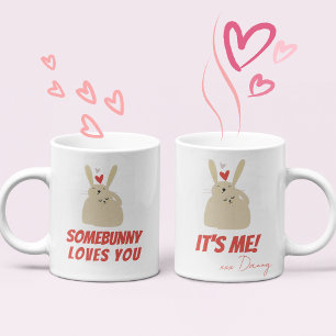 Söta Roliga Kaniner Kanin Punslek kärlek Kaffemugg