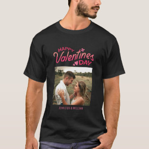 Söta Romantik Rosa Päls Photo Alla hjärtans dag T Shirt