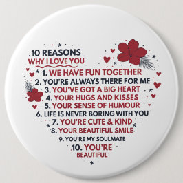 Söta romantiska tio skäl till kärlek du Valentine Knapp