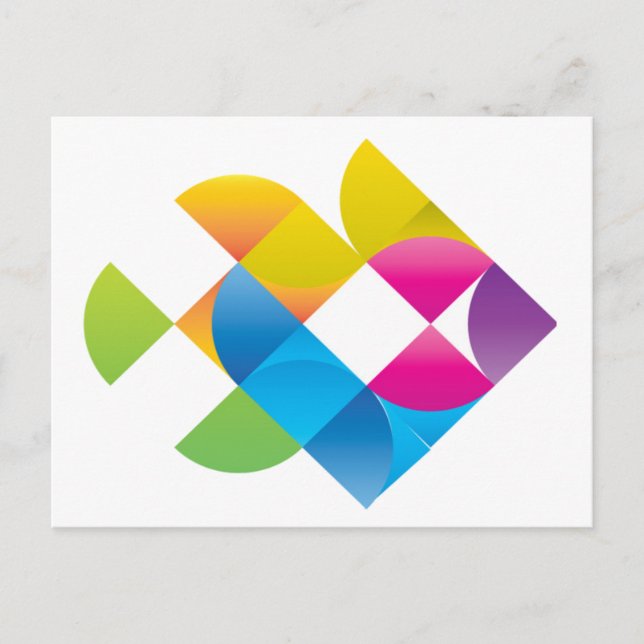 Söta, romerska regnbågfiskar vykort (Framsida)