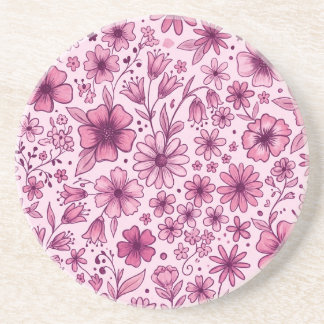 Söta rosa blommor underlägg