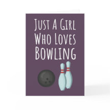 Söta rosa bowlingkort för små flickor kid bowler