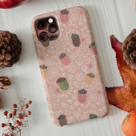 Söta rosa ekolloner Höst Pastellmönster