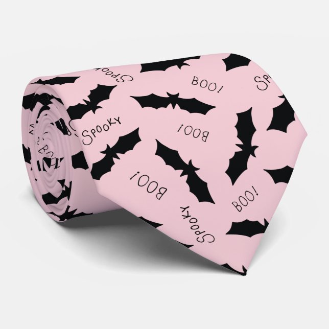 Söta Rosa Fladdermöss Halloweenfest Slips (Rullad)