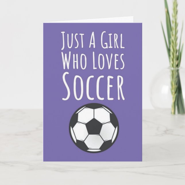 Söta rosa fotbollskort för barn flicka tjejig idro kort (Framsida)