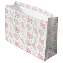Söta rosa kanin sko mönster