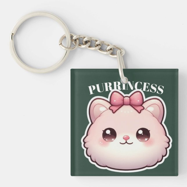 Söta Rosa Katt Prinsessa Design Med Band (Framsidan)