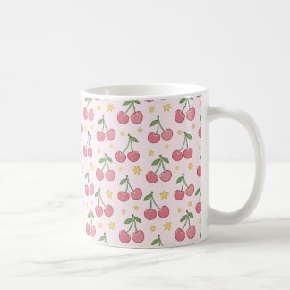 Söta rosa körsbär kaffemugg