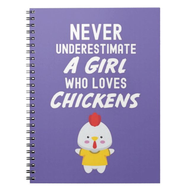 Söta Rosa Kycklingpresenter För Babyflickor Barn Ä Anteckningsbok (Framsidan)