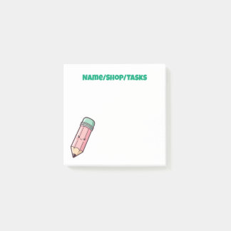 Söta Rosa Pennor Post-it Block