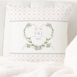 Söta Rosa Romantiska Alla Hjärtans Dag Kudde
